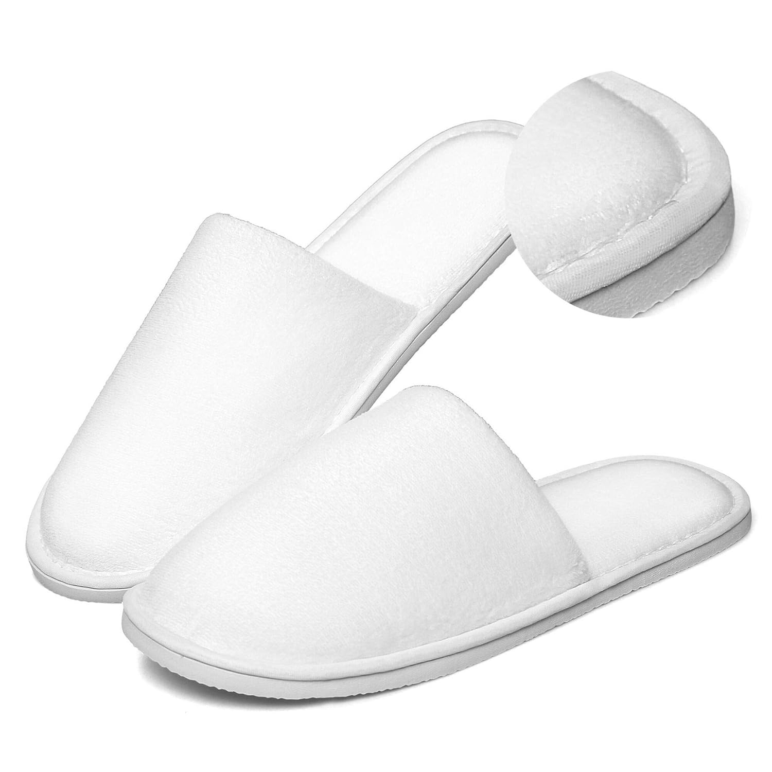 12 PACK CORAL FLEECE Spa Slippers Extreme Thickness with