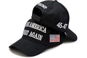 DKXZWL Trump Hat 2024 MAGA Hat 45 47 Hat Embroidered Make America Great Again Hats with USA Flag Cap Donald Trump Merchandise Gift