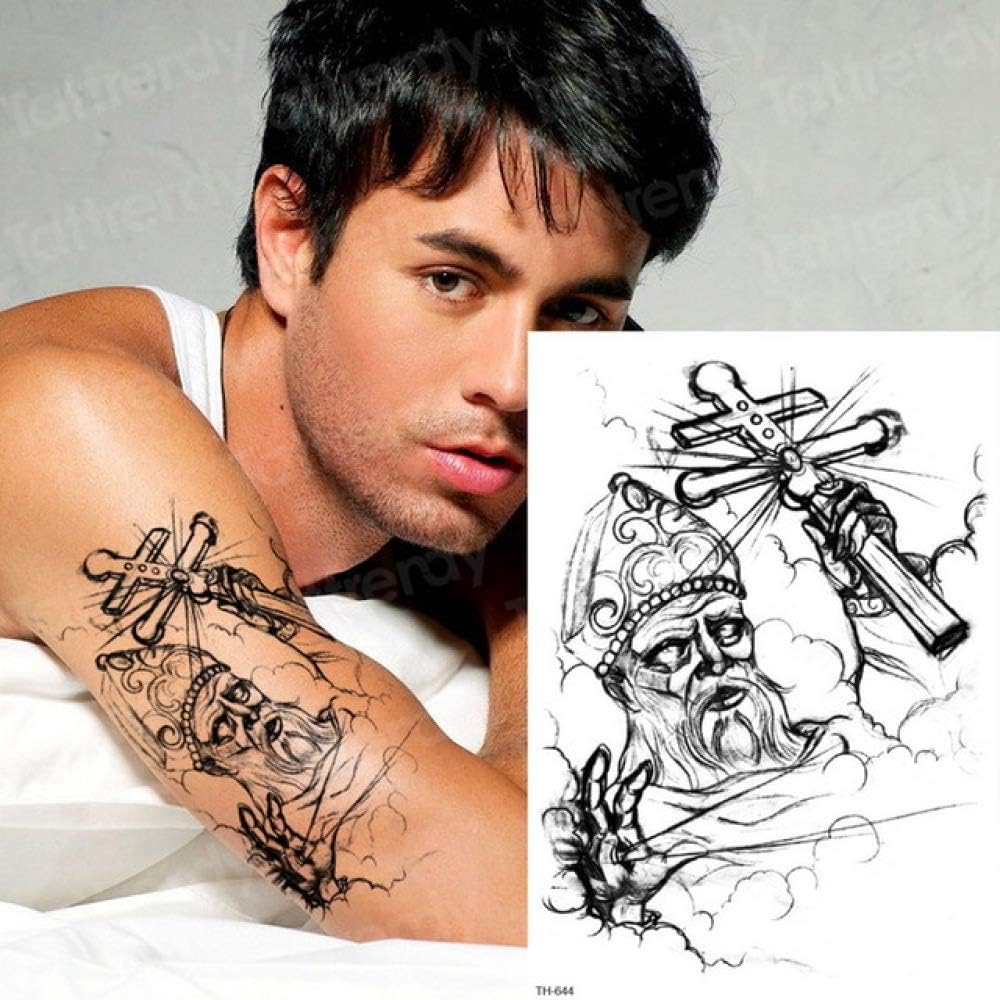 Handaxian 3pcs sketch tattoo men's shoulder tattoo 3pcs-16