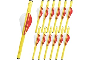 LEANPRO 12-Pack Shrink Fletch with 2 Inch Vanes, Stretch Arrow Wraps Universal Fit for Arrows and Bolts, DIY Archery Fletching Tool