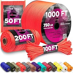 TECEUM Paracord Type IV 750 lb Soffit Orange