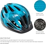 Exclusky Kids Bike Helmet 50-57cm Adjustable 5-13 Black Blue view 4