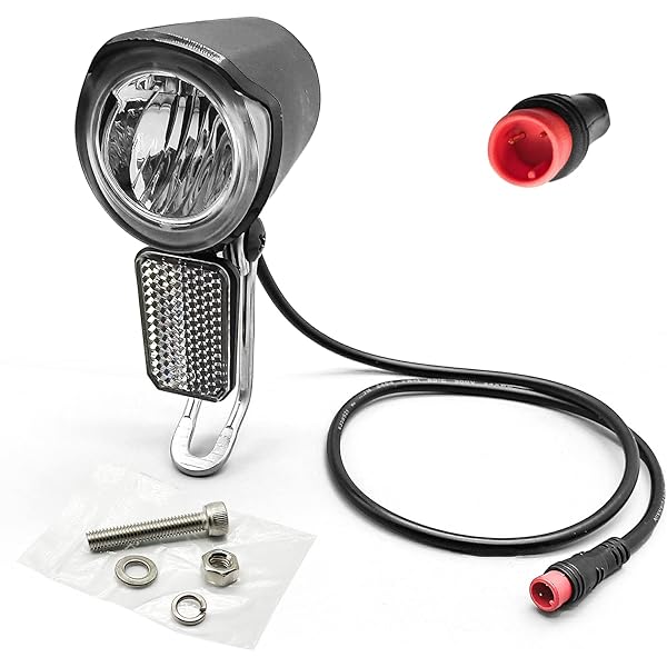 Head Light For Ebike 2-in-1 48V E-Bike Light Horn Combo