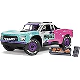Arrma Mojave GROM, op afstand bestuurbare auto, RC 1/18, borstelloze motor van meer dan 30 km/u, met accu en accessoires, rood/zwart, ARA2104T1