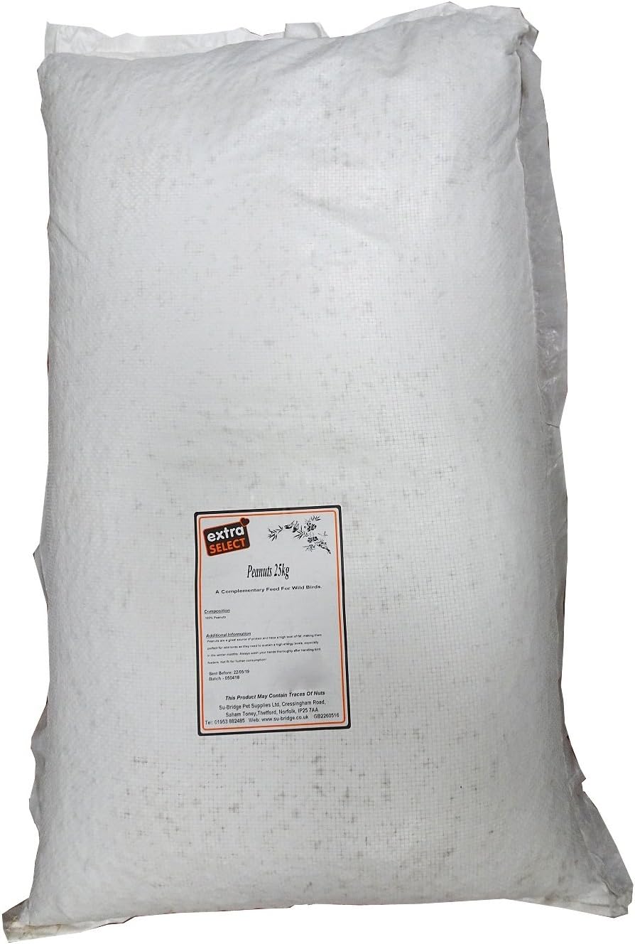 Extra Select Wild Bird Peanuts: High Grade, Protein Rich, Year Round Wild Bird Food Peanuts - Ideal for Winter Feed - 25kg - Image 3