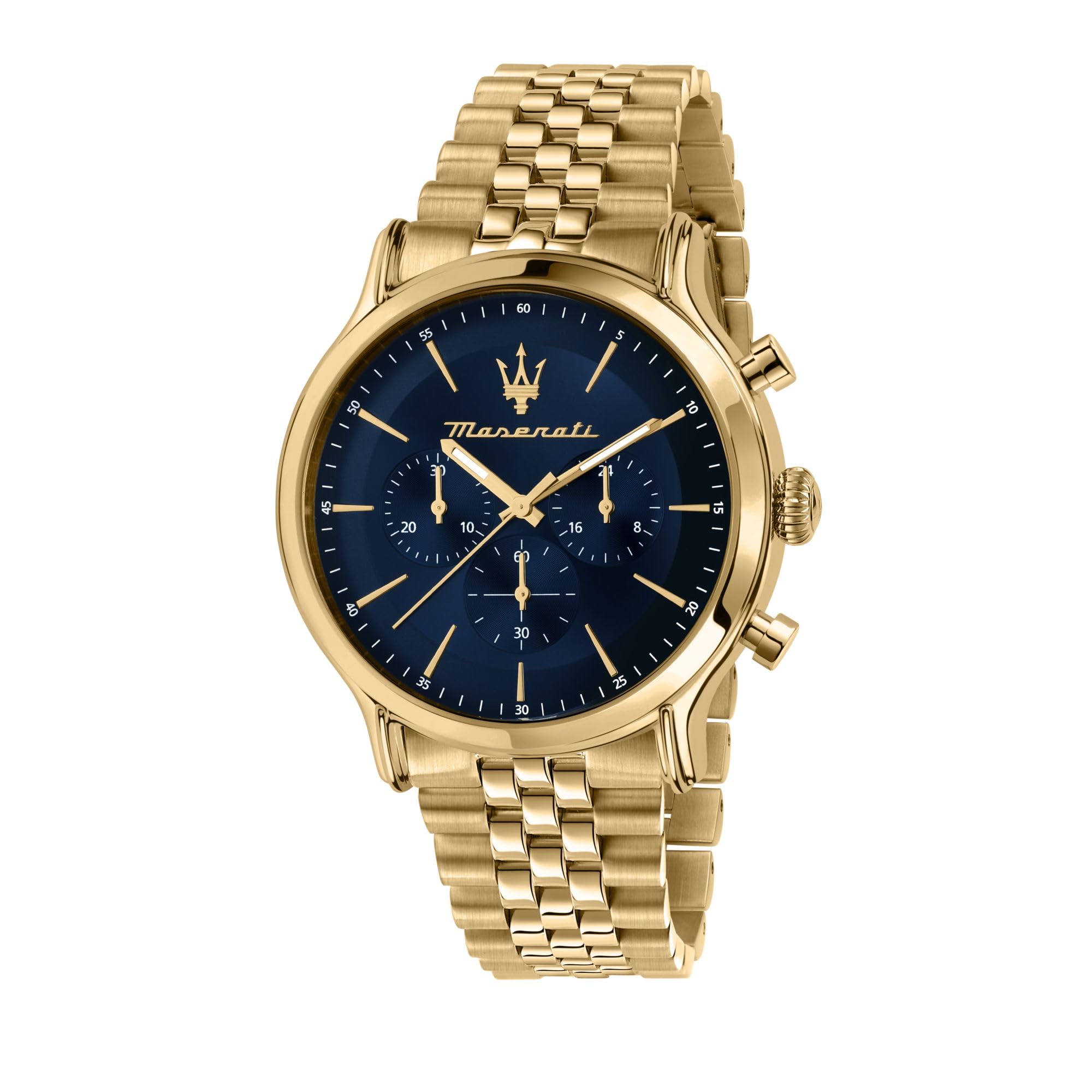 Maserati Epoca R8873618031 Men's Limited Edition Chronograph Quartz Movement Watch, blue, Luxury