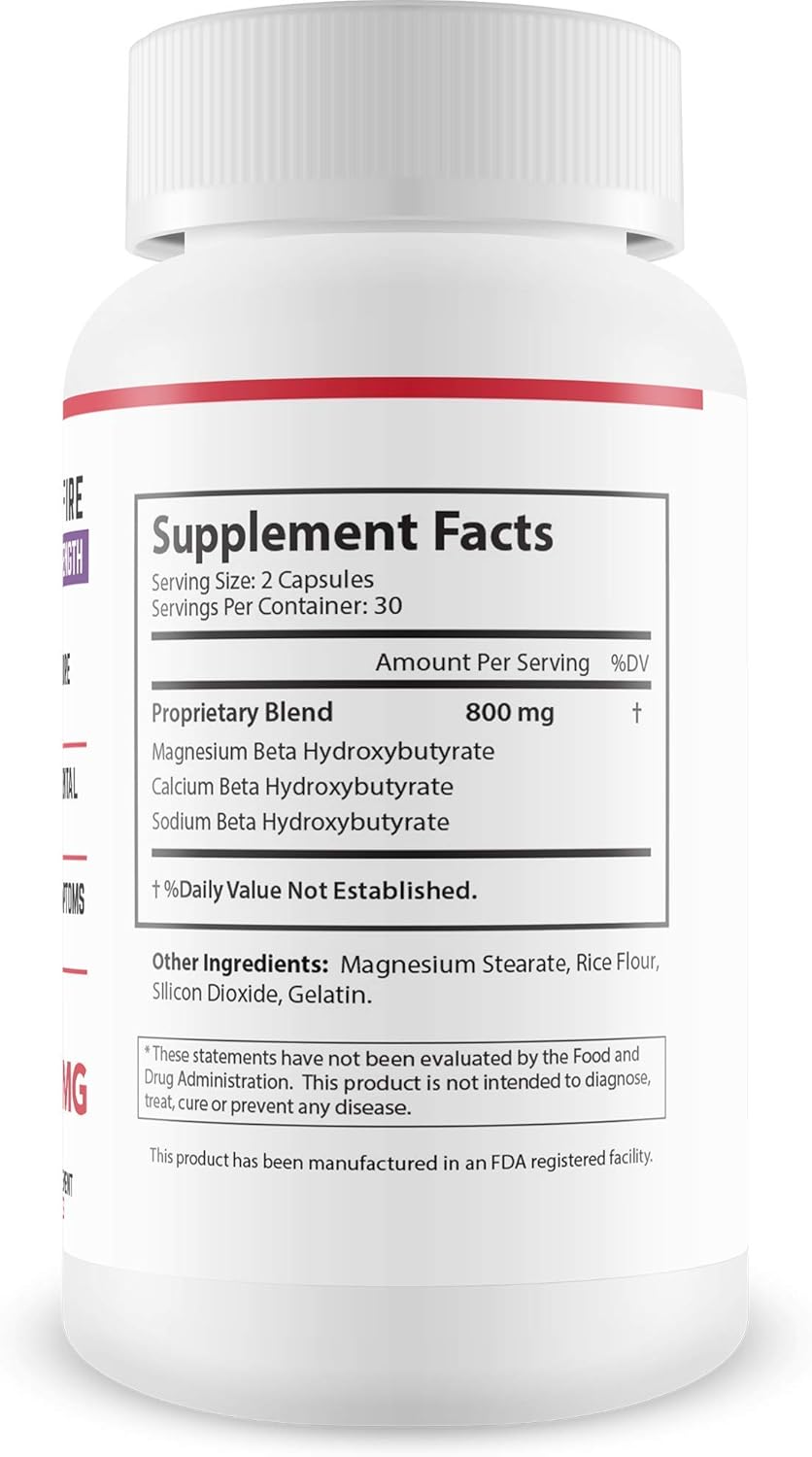 Stronger Keto BHB Weight Loss - Keto Burn More Fat - Enter Ketosis Faster to Start Burning Fat Quicker - Promote Mental Focus - Pure and Potent Strong Keto BHB: Health & Personal Care