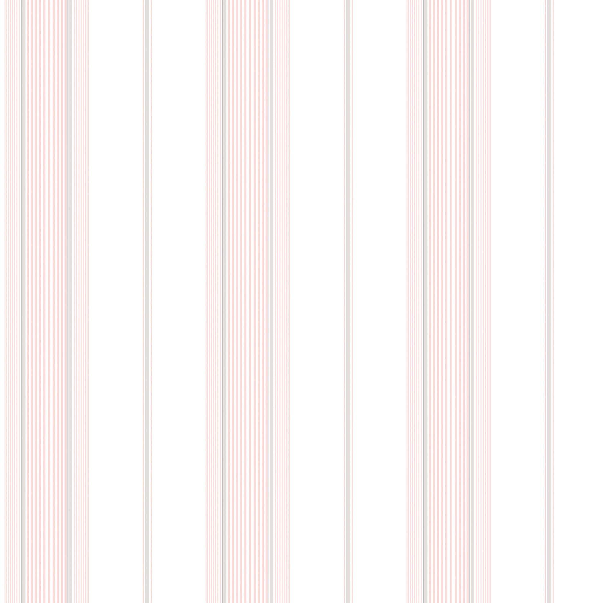 Galerie G67577 Smart Stripes 2, Varied Width Stripes Design Wallpaper, Grey/Pink/White, 10m x 53cm
