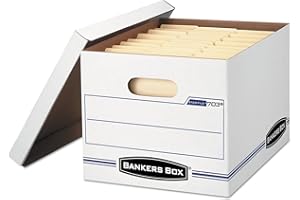 Bankers Box Products - Bankers Box - Stor/File Storage Box, Letter/Legal, Lift-Off Lid, White, 6/Pack - Sold As 1 Pack - Light-duty stacking strength for storage with or without shelving. - Double-bot