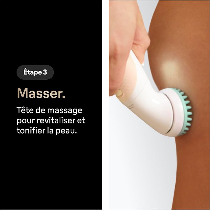 Epilateur Electrique Femme Silk Epil 9, 9-681 3D FaceSpa, Blanc et Or