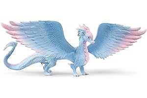 Schleich Bayala - Large, 13" Crystal Dragon Toy. Pretty, Movable Wing Fantasy Action Figure for Girls and Boys. Fun, Imaginative Play Fairy Figurine, Cute Mystical Toys for Kids Ages 5+, 70833