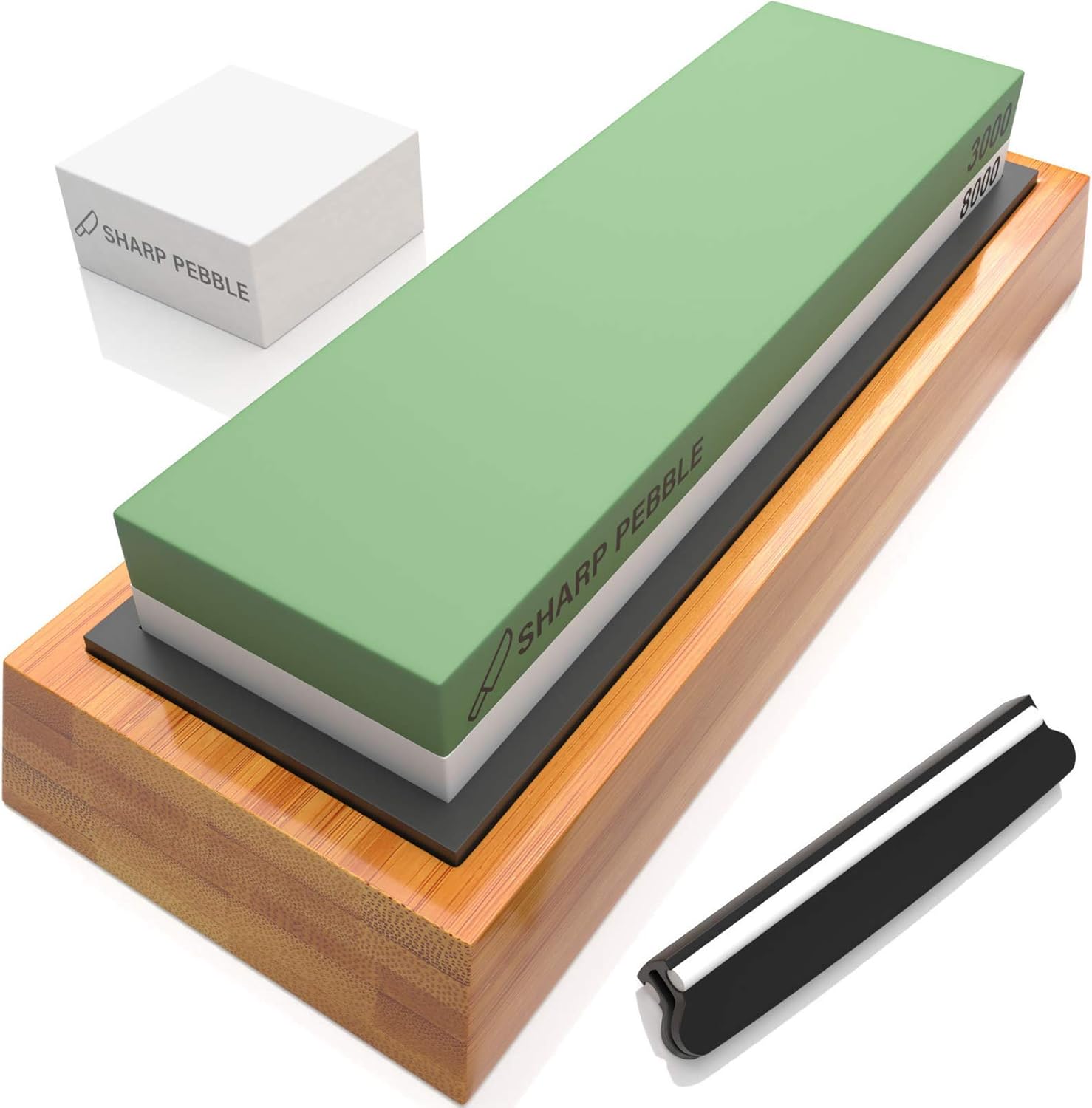 Sharp Pebble Knife Sharpening Stones Kit with 3000/8000 with Flattening