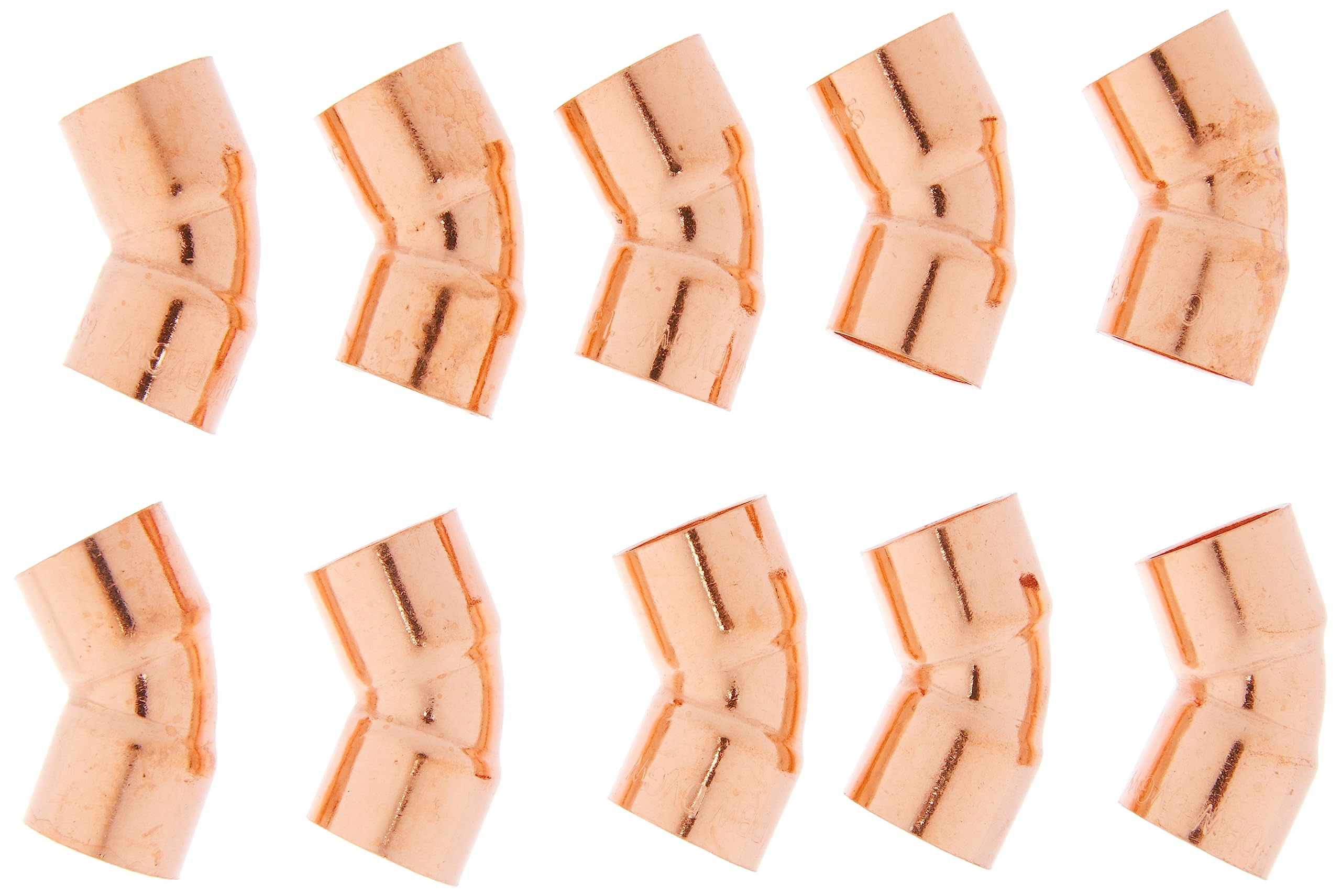 CORNAT T564115 Soldering-Bend 45° 15mm, 10pcs, Clear, 15 mm, Set of 10 Pieces