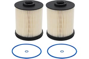2 Pack TP1015 Fuel Filter Compatible with 2017-2024 Chevy Cruze, Silverado, GMC, Sierra 6.6L & 3.0L Duramax Fuel Filter