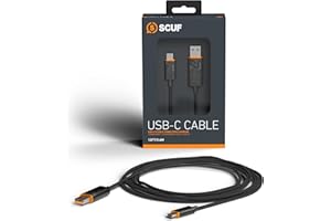 SCUF Braided USB-C Cable – 10 Feet / 3.6 Meters USB Type C Connection and Charging for Xbox Controllers, PS5 Controllers, and