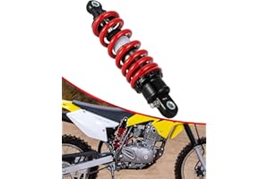 NACORE 10.23'' 260mm Motorcycle Rear Shock Absorber Universal for Dirt Pit Bike Off Road Mini Bike Scooter, Vintage Red