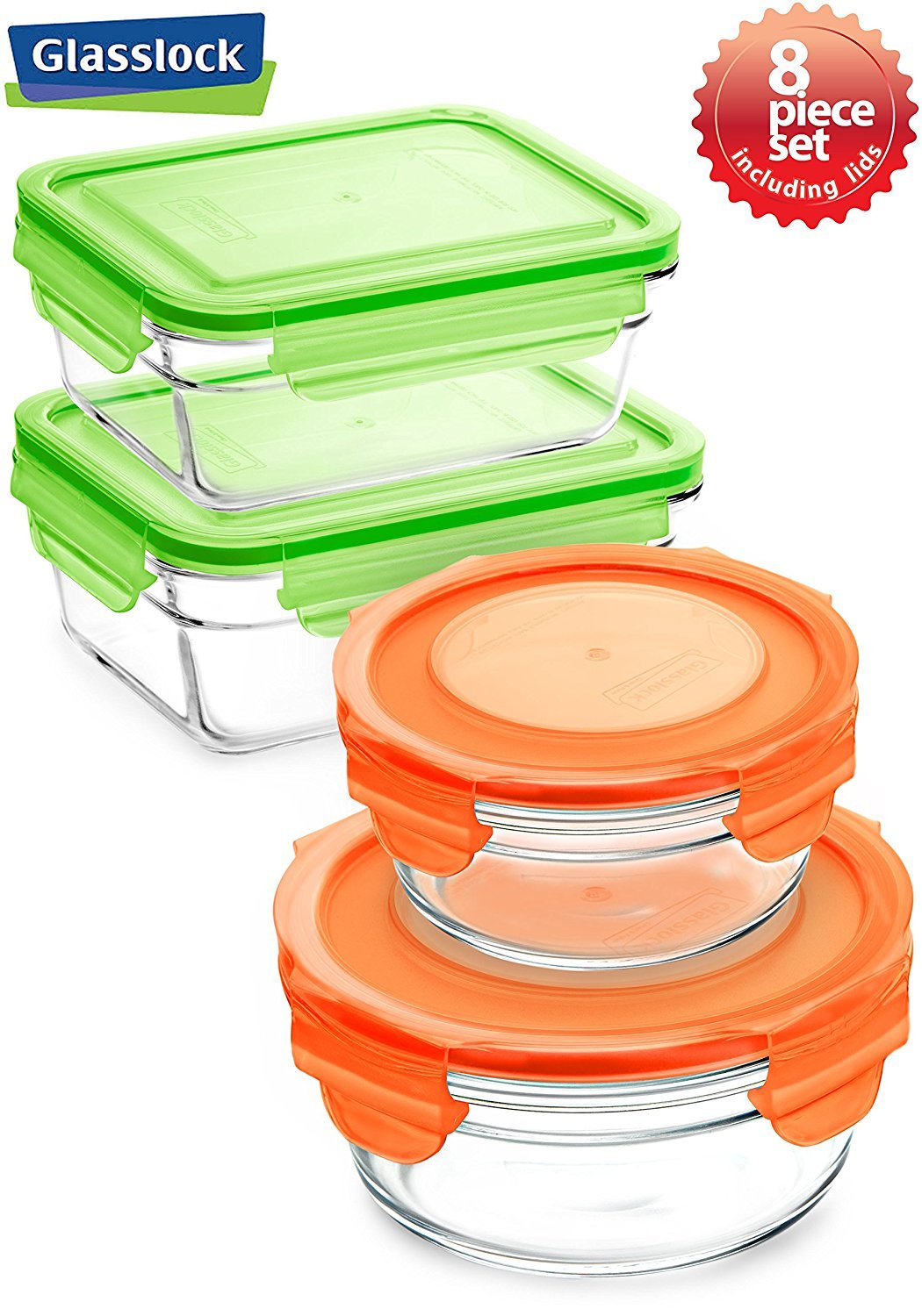 Best Glasslock Oven Safe Food Storage Sets With Color Lids