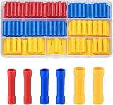 Vwoqiy 150 Pcs Electrical Terminals Crimp Connectors Set Blue Red Yellow