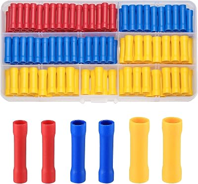 Vwoqiy 150 Pcs Electrical Terminals Crimp Connectors Set Blue Red Yellow