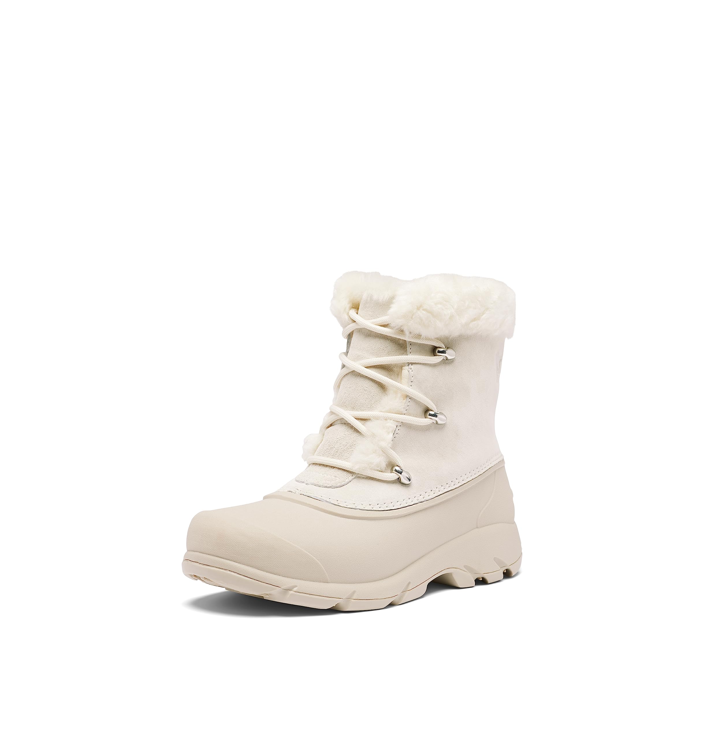 SOREL Women’s Snow Angel Boot – Chalk, Light Clay – 11
