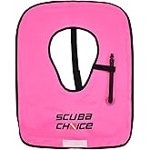 Scuba Choice Neon Pink Youth Snorkel Vest Print, w/Name Box, One Size (SCSV-07PK)