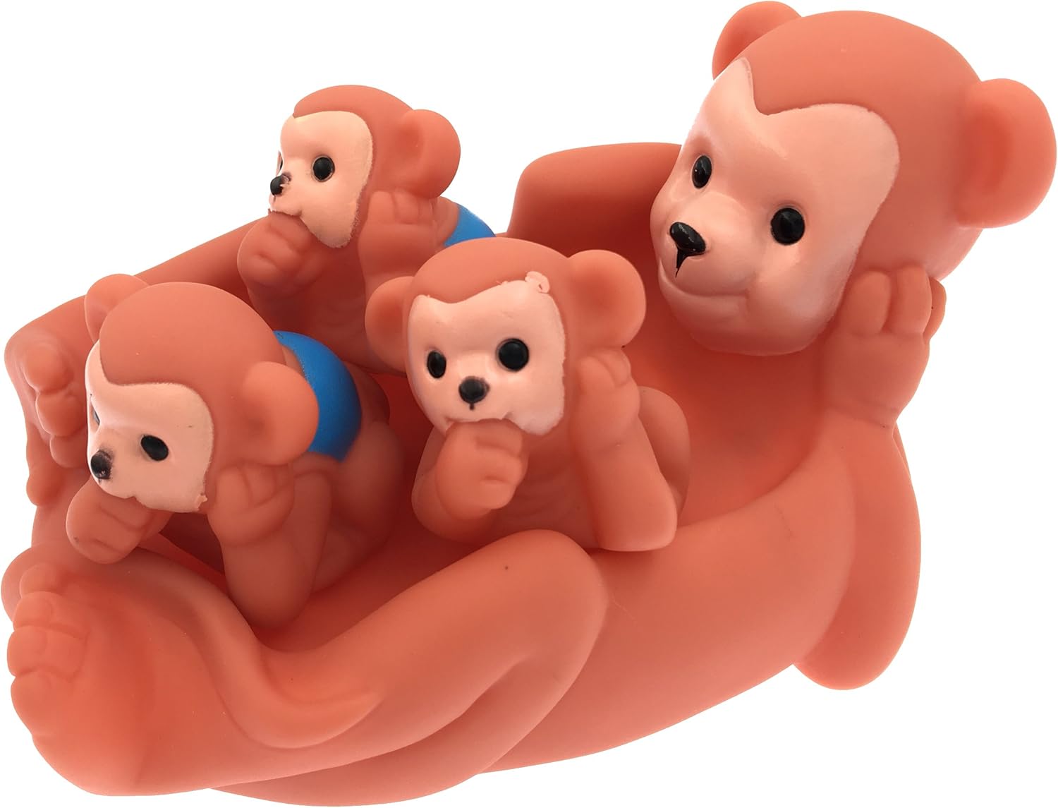 Playmaker Toys Rubber Monkey Family Bathtub Pals Floating