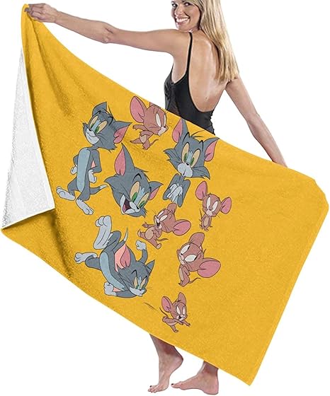 Amazon トムとジェリー 3 新品 吸水速乾 バスタオル スポーツバスタオル 柔らかな触感 タオル 湯上りタオル 高級簡約 ビーチタオル 抗菌防臭 速乾バスタオル 大きいサイズのタオル バスタオル ホーム キッチン オンライン通販