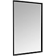 Amazon Basics Rectangular Wall Mount Mirror 24" x 36", Peaked Trim, Black