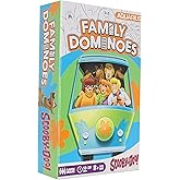 AQUARIUS Scooby-Doo Family Double 6 Dominoes Game &ndash; 28 Cartoon Tiles Featuring Scooby Doo &ndash; Easy Matching Game for Kids &amp; Adults &ndash; Official Scooby-Doo Merchandise