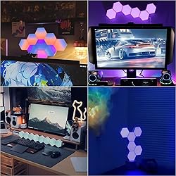 Vcwtty Hexagon Lights, Smart LED Wall Lights with