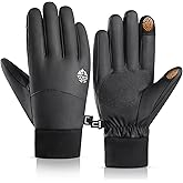 RIGWARL Winter Gloves Waterproof for Cold Weather, Warm Snow Gloves Men Women, Skiing Glove with Touchscreen Fingers for Hiking Running