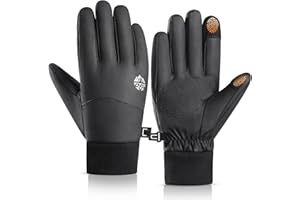 RIGWARL Winter Gloves Waterproof for Cold Weather, Warm Snow Gloves Men Women, Skiing Glove with Touchscreen Fingers for Hiking Running