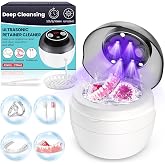 Ultrasonic Retainer Cleaner Machine, Ultra Sonic Cleaner Retainers Denture | 45kHz 250ML UV Ultrasonic Denture Cleaner Pod Ultra Sonic Cleaning for Retainers Mouth Guard, Night Guard, Aligner, Jewelry