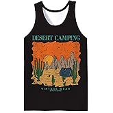 Adovigo Men Cotton Tank Top Funny Graphic Mens Muscle Summer Tank Top