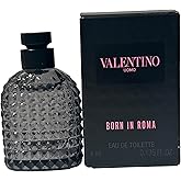 Valentino BORN IN ROMA UOMO MEN HOMME EDT Perfume Splash Dabber (MINI/SMALL/TRAVEL SIZE) 4 ml / 0.135 Fl Oz (0573)