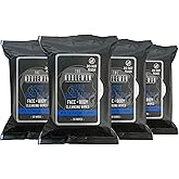 The Nobleman Pore Refining Face + Body Cleansing Wipes, 120 Count, Tea Tree & Charcoal