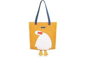 MEETPET Cute Canvas Tote Bag for Women and Teen Girls, Reusable Cotton Cloth Bag for Lunch Grocery School Shopping and Beach