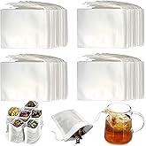 Tea Bags for Loose Leaf Tea-400 Pack Disposable Tea Filter Bags Small Tea Bag with Drawstring, Empty Tea Infuser Sachets for Loose Leaf Tea, Coffee, Spice, Herbs (2.75 x 3.54 inch)