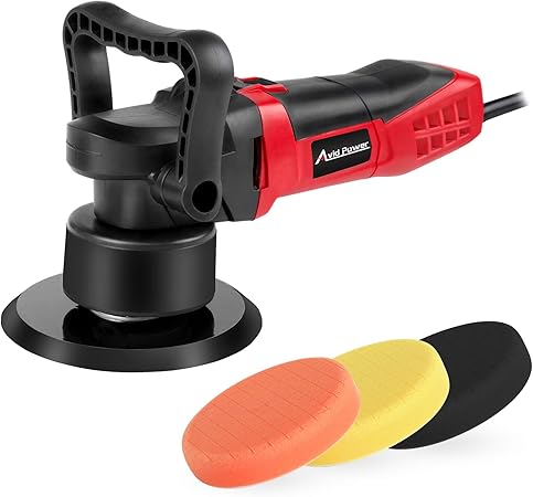 Amazon Avid Power ポリッシャー デュアルアクションで6ランダム軌道waxer バッファキット 可変速度 車 ワックスがけ用 3つ フォームパッド バフ研磨 Mep127 車 バイク 車 バイク
