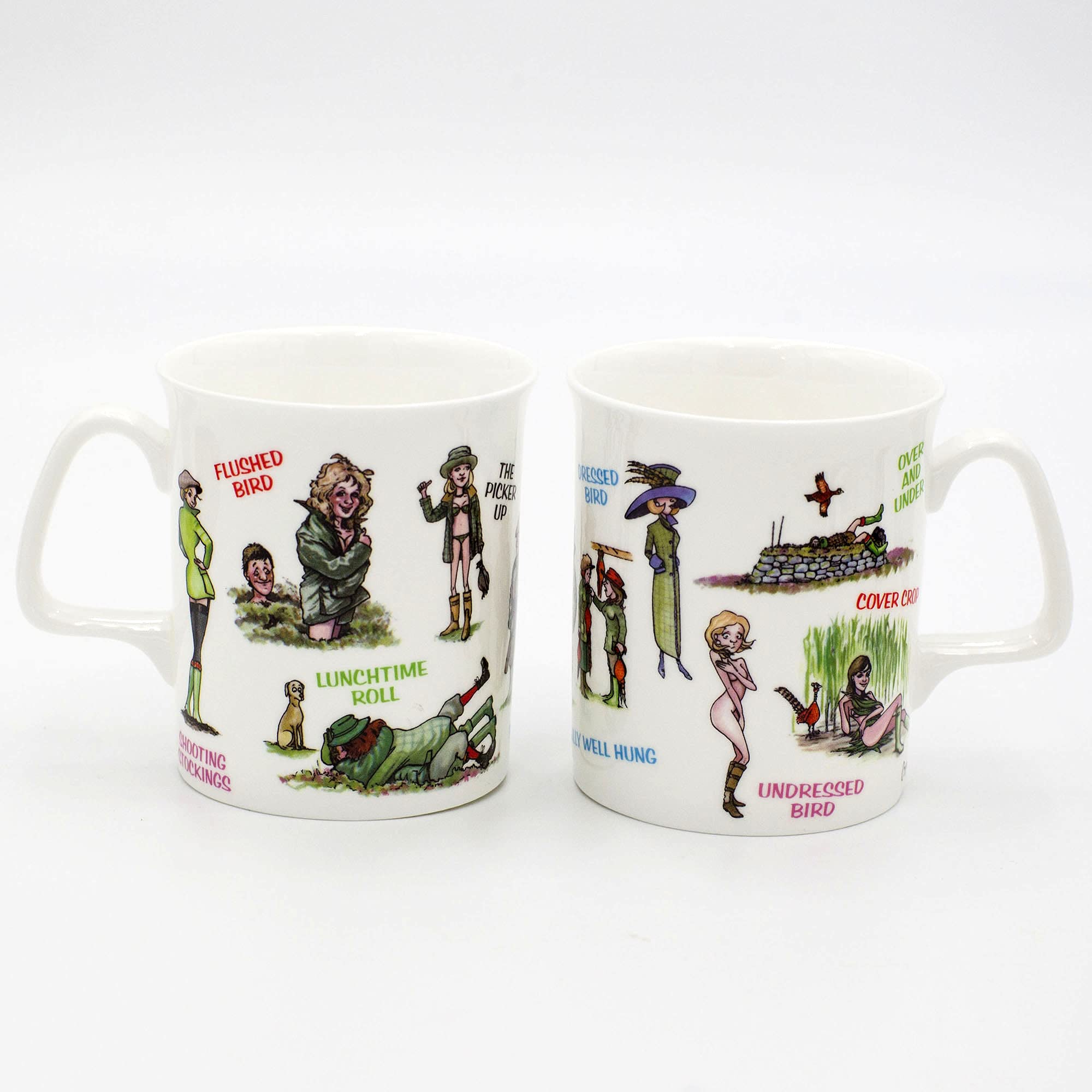 Bryn Parry Shooting Mug Bone China. Cartoons