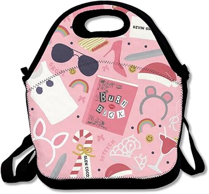 Amazon かわいい絵文字サングラスレインボージュースアートデザインピンクランチトートバッグハンドバッグ弁当箱断熱クーラーwarmポーチwith Shoulderストラップの女性女の子子供用大人teens Sara Nell ランチバッグ ランチ巾着 ランチベルト