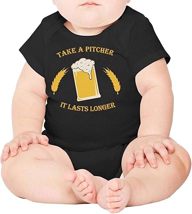 Amazon Com Wsedrf Funny Beer Short Sleeve Onesies For Baby Girl