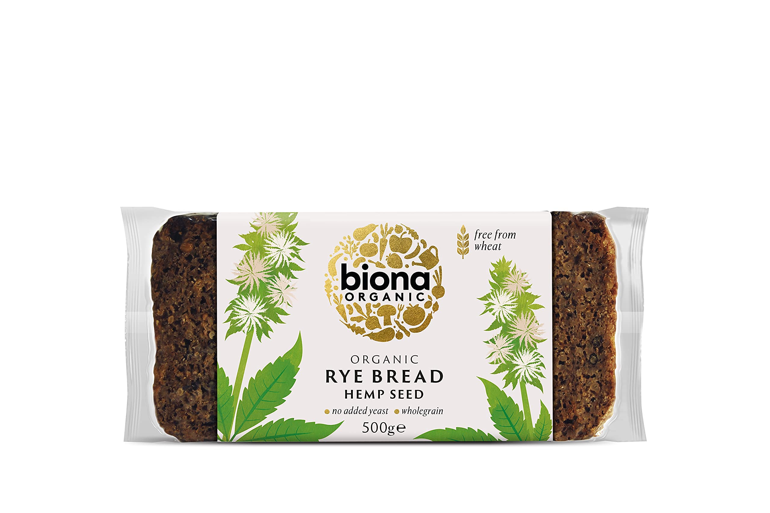 Biona Organic Rye Hempseed Bread 500g (Pack of 7)
