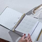 russell+hazel 2025-2026 Mini Month Tab Planner Refills for Mini Binders | Refresh your planner from June 2025 to December 2026. Monthly tabbed calendar spreads fit russell+hazel mini 3-ring binders.
