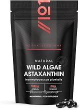 ALPHA01 Wild-Algae Astaxanthin 160mg 90 Softgels Resealable Pouch