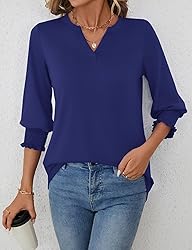 LOMON Women's 2025 Fashion Tops 3/4 Length Sleeve