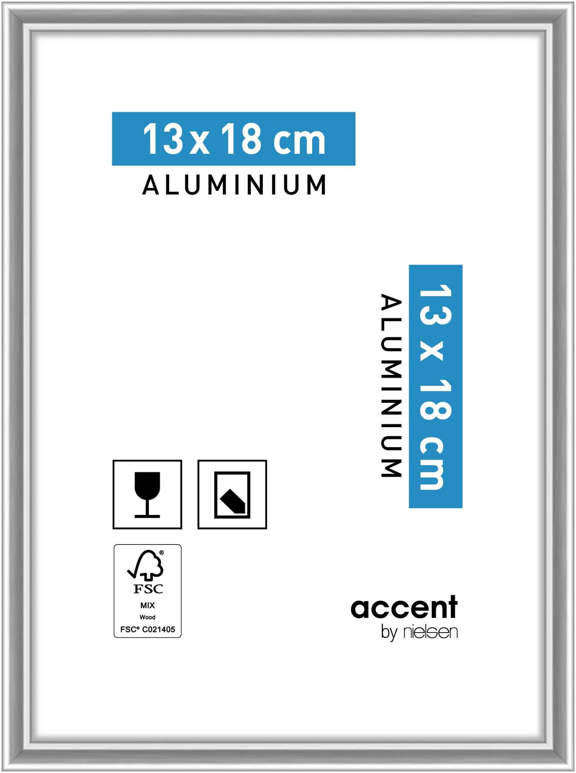 accent by nielsen aluminum picture frame Accent, 13x18 cm, Silver