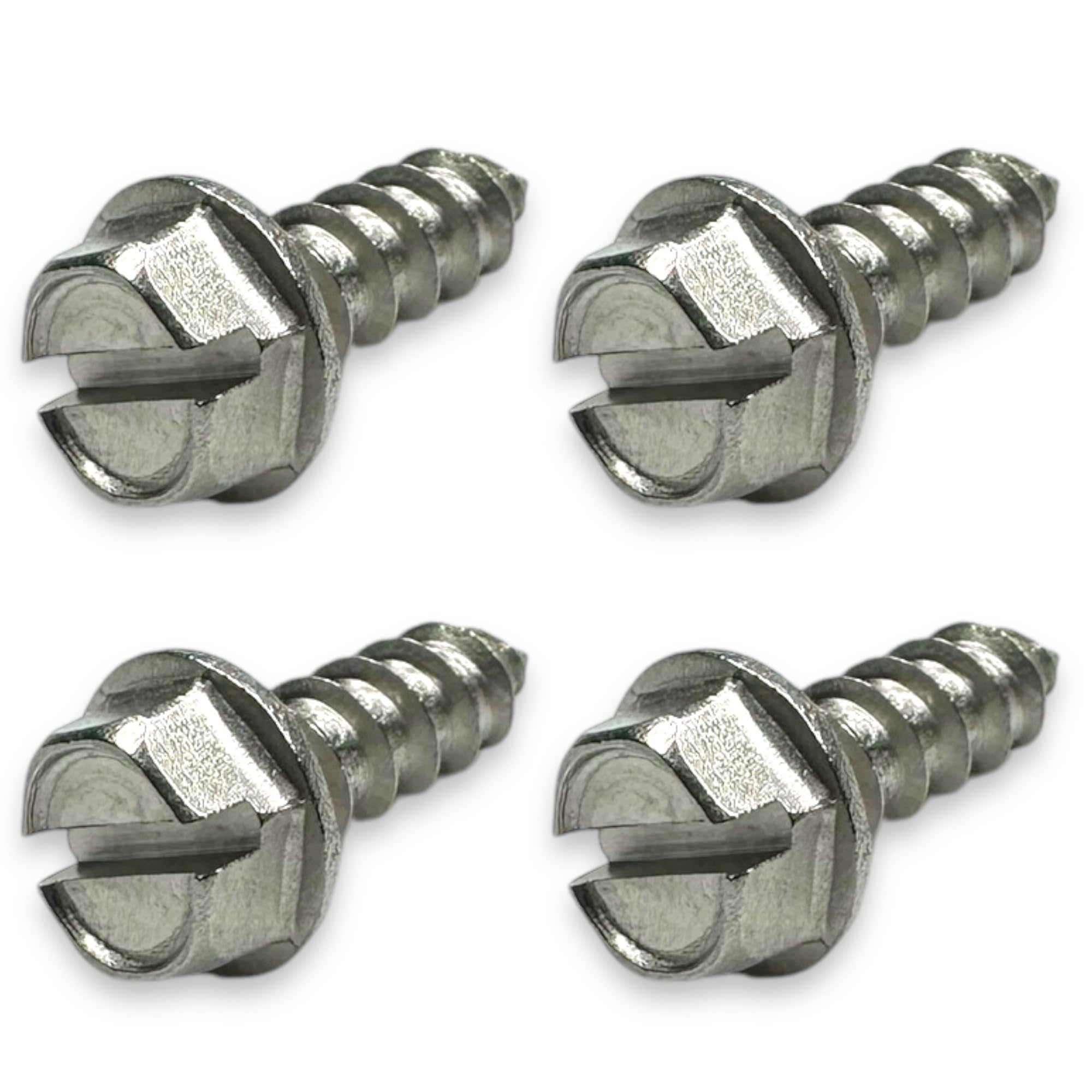 Photo 1 of BCP Fasteners 4 Pack Stainless Steel License Plate Screws (BCP253)
