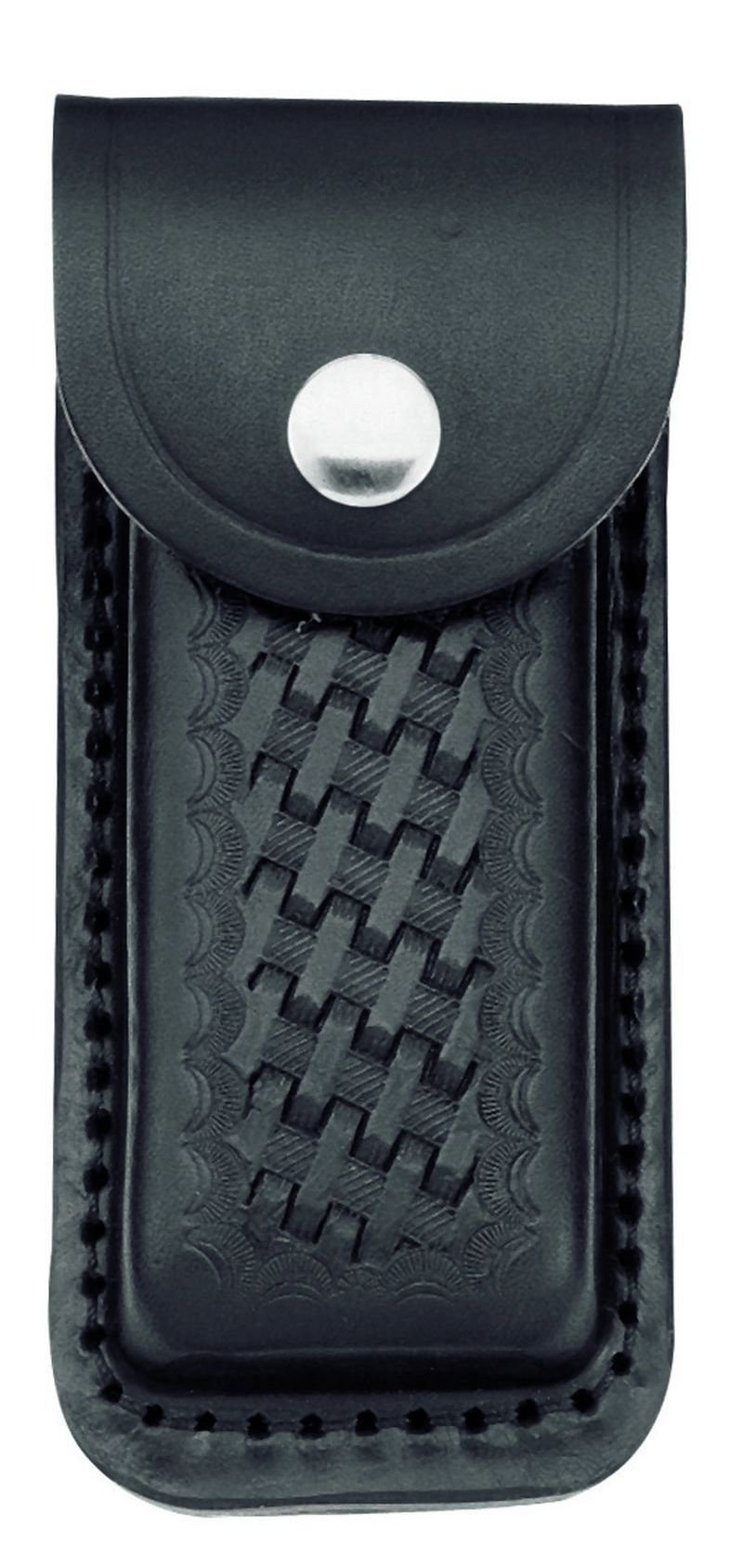 Herbertz Lederetui, schwarz, für Heftlänge 13 cm, extra breit, längs/quer