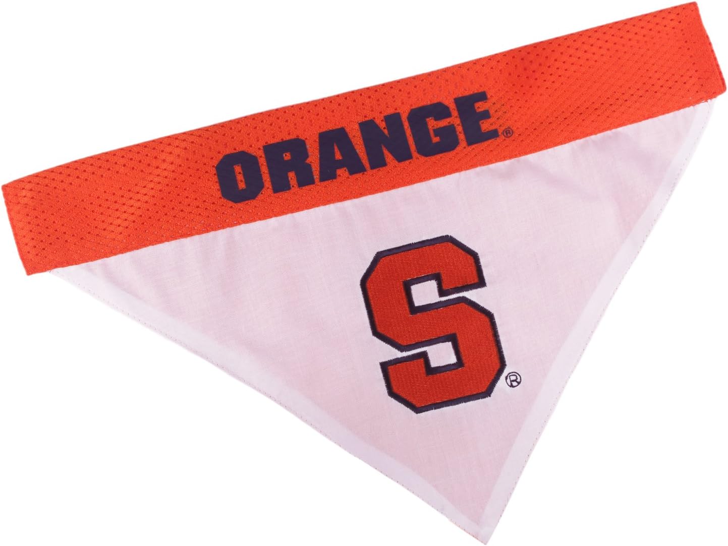 NCAA DOG BANDANA SYRACUSE ORANGE REVERSIBLE PET BANDANA. 2 Sided